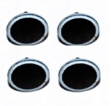 NPE Modellbau NZ55301 - H0 - Puffer mit weißen Pufferringen (4 Stück)